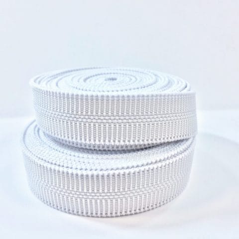 White Channel Buckle Elastic roll- shoemaking - – Avetco