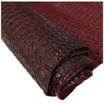 Oltu Cow Leather Embossed-Burgundy Oltu Crocodile Embossed Cow Leather — Bold & Vibrant Collection | 22-25 SF.