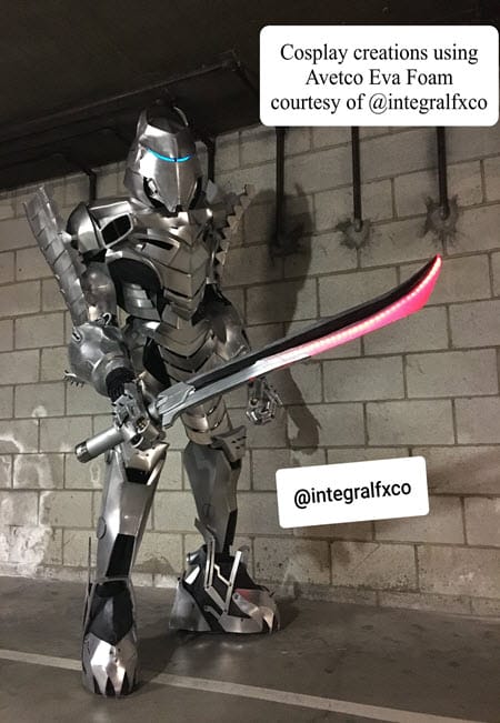 Knight build with sword made with Avetco materials by IntegralFX Cosplay