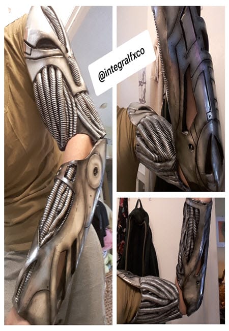 Textured arm armour made with Avetco materials by IntegralFX Cosplay