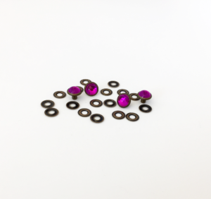 NH80.AB 0.43″ l 11mm Acrylic Rhinestone Rivets – Antique Brass (100pcs)
