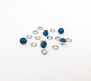 NH80.COLOR 3TP Acrylic Turquoise Stone Rivets- Nickel NH80-1TP