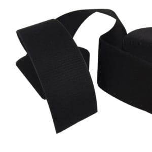 Avetco Inc-Velcro 100mm-Black (2) Heavy Duty Hook and Loop Fasteners 15 & 81ft. L x 4in W