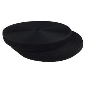 Avetco Inc-Velcro 25mm-Black (1) Heavy Duty Hook and Loop Fasteners 81ft. x 1 in