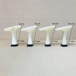 TPU #713 Flared Heels with Heel Tips 2.75"- 5 Pairs