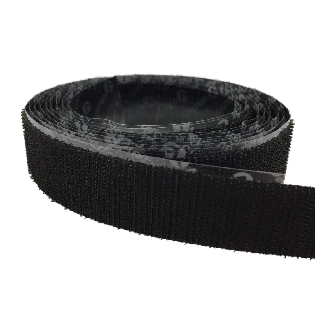 1 wide Velcro® Brand ACRYLIC Adhesive Tape Strips Hook and Loop Black  Velcro