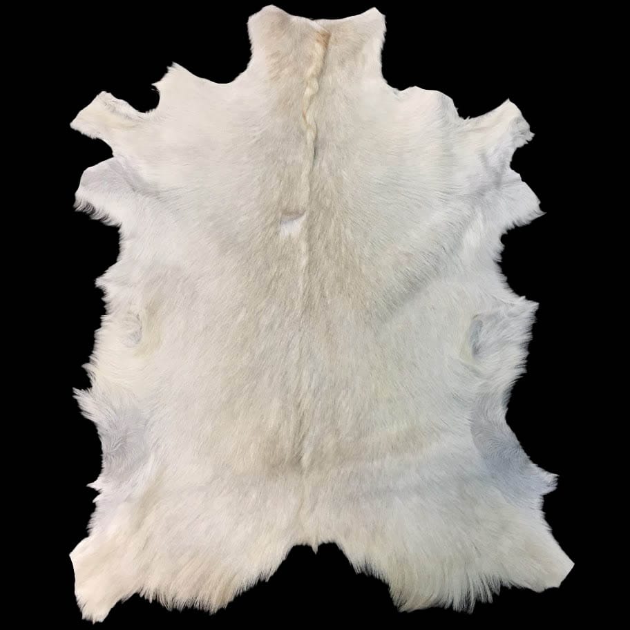 Hair On Goat Hides Natural White| Avetco Leather Hair On Goat Hides Natural White| Avetco Leather