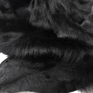 CHO1519 BLK-L (2) Long Hair Cavallino Calfskin Black