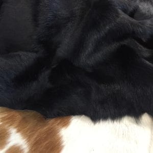 CHO1519 BLK-L (4) Long Hair Cavallino Calfskin Black
