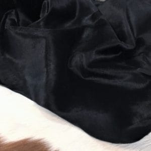 Short Hair Cavallino Calfskin Black