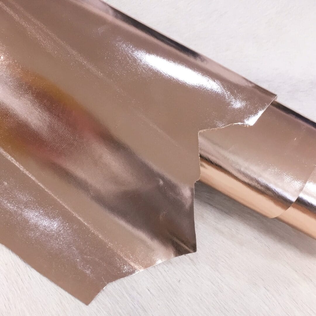 Metallic Goatskin Leather Rose Gold 2oz