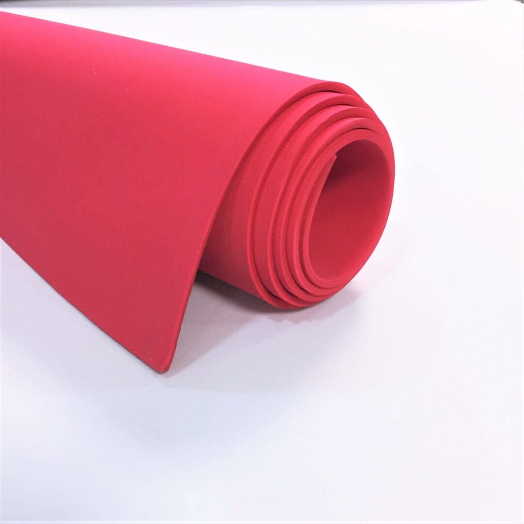 red eva 50-55% (2) 0.16″| 4mm E500 High Density Eva Foam Hardness 50-55° Shore C | 6 Sheets