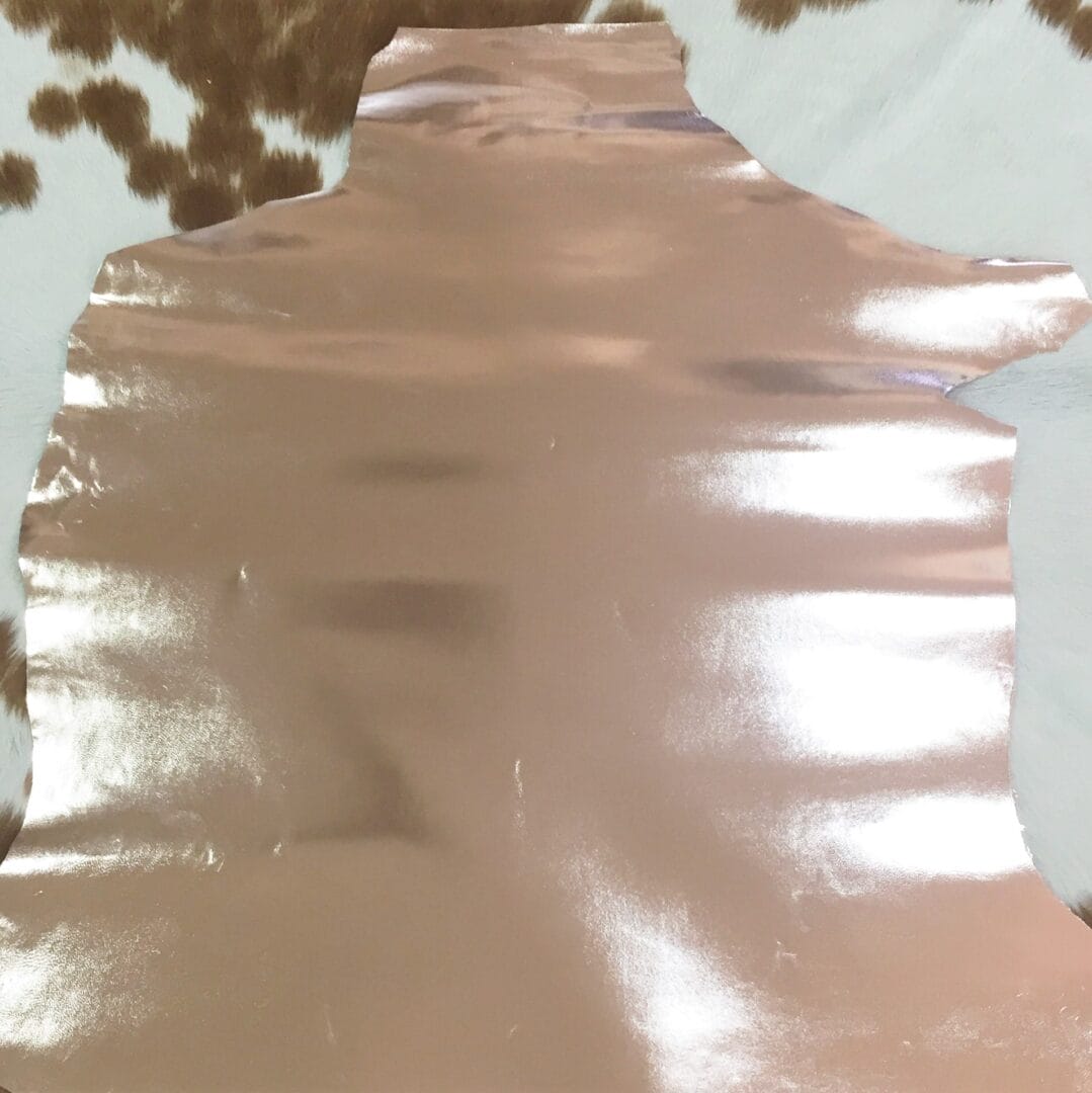 Metallic Goatskin Leather Rose Gold 2oz