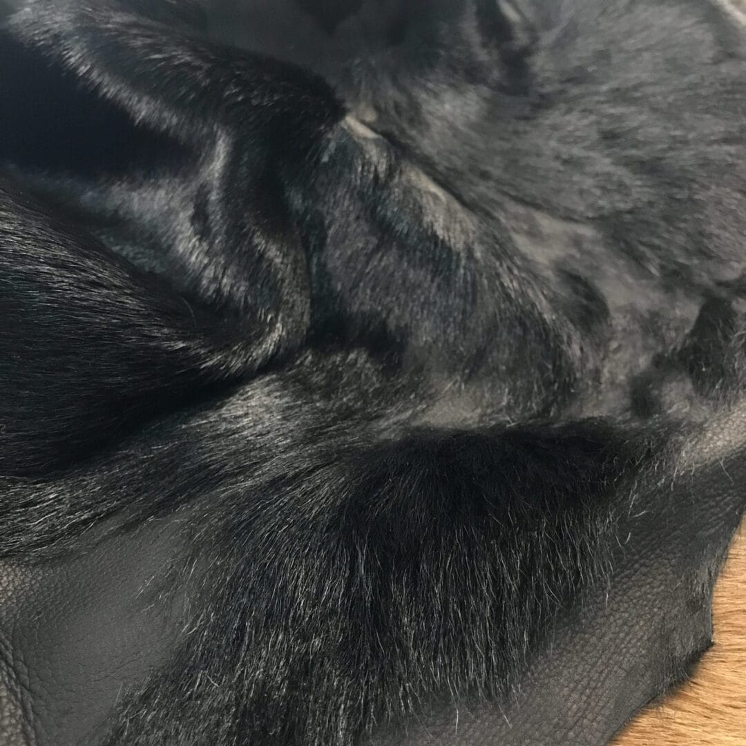 Cavallino Blue Pony Hair Leather Grab