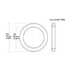 32 mm 5 thk Oring Templet