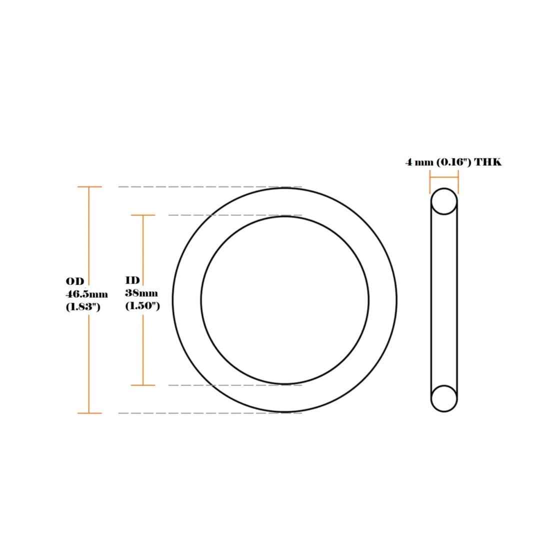38 mm 4thk Oring Templet