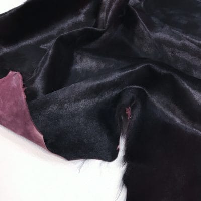 Short Hair Cavallino Calfskin Plum
