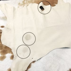ESL.101BONE (3) Economy Lambskin Nappa Leather Hide 2 oz Bone