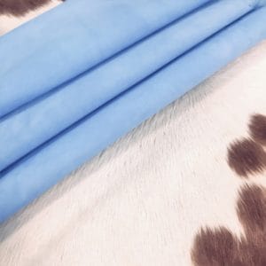Alaska Blue goat suede leather hide
