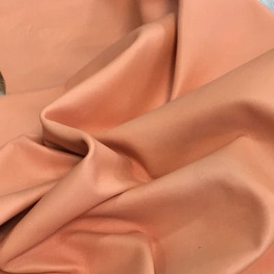 Avetco Inc-Economy Lamb Skin-Coral Haze (1) Economy Lambskin Nappa Leather Hide 2 oz Coral