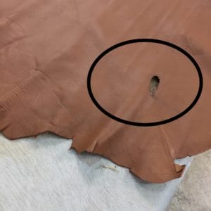 COGNAC LAMB Economy Lambskin Nappa Leather Hide 2 oz Cognac