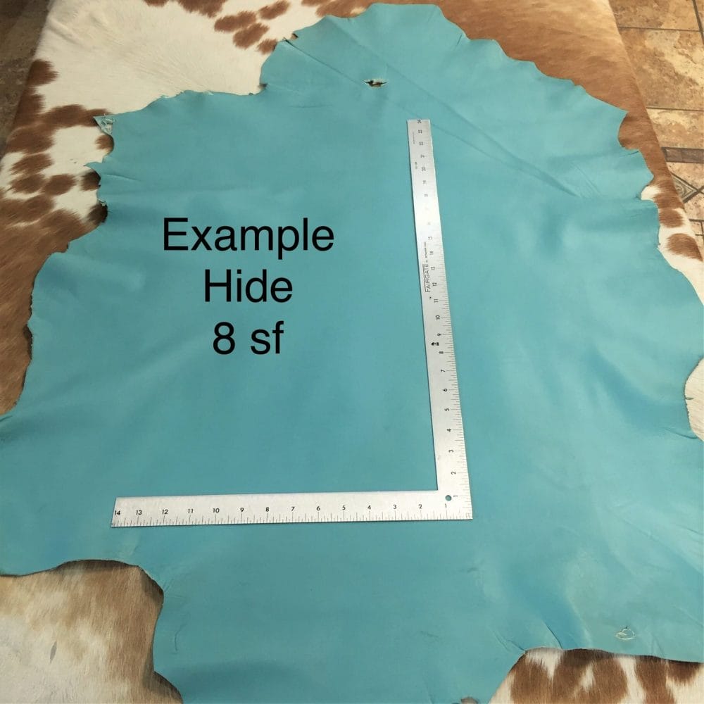 Avetco Inc Economy Lambskin Turquoise (4) Lambskin Leather Grade C is a type of leather that might have some imperfections, but they do not affect its performance. Instead, these flaws give it a unique appearance. The leather's raw material is sourced from sheep or lamb, and it weighs 2 oz. with a thickness of 0.7-0.9 mm. Furthermore, the economy grade Lamb leather may have uneven shade tone, dark spots, stretch marks, scarring, scratches, or a few holes. However, these flaws do not affect its performance. Instead, they give it a unique appearance that sets it apart from other types of leather.