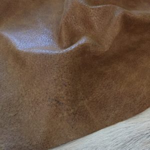 DIN-803 brown sugar avetcoinc@ (3) Distressed pig grain leather hide with natural grain texture