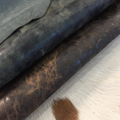Iguana Double Shoulder Cowhide Leather 3/4 oz