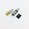 Die Setting Tool R588-598 Avetcoinc@ (2) R598 - R588 Decorative Rivet .This tool is used for setting decorative rivets and comes with a machine die top insert of 9.4 mm, and a machine die bottom insert of 9.4 mm. The tool is made of high-quality steel, which ensures durability and longevity.