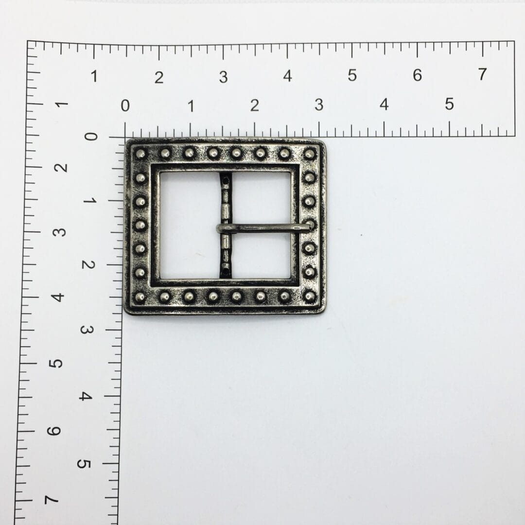 Belt Buckle A.Silver 40mm 1.57inch HA2002 Avetcoinc@(1) gothic square belt buckle
