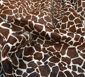 Cow Hair On Giraffe-Chestnut Hair On Cowhide - Giraffe Print