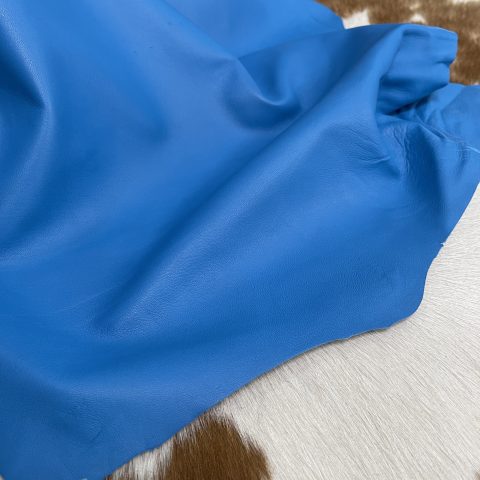 SL-101 Aqua Blue Lamb Economy Lambskin Nappa Leather Hide 2 oz Aqua Blue