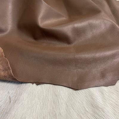 LambNappa-Mediumbrown4 Economy Lamb Nappa Leather 2 oz Medium Brown