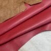 IMT-3.205 RED Red Cow Leather 2 oz Rough Cut by 2 SF.