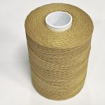 Avetco Brand offers a wax-coated polyester thread that is shiny, soft, and highly resistant to high temperatures, humidity, mildew, and water. This thread is perfect for hand-sewing, crafting, and manufacturing a wide range of products such as footwear, sofas, car seats, sports equipment, furniture, and canvas items. It is a versatile material that is durable and reliable, ensuring long-lasting results. Each spool contains 250 grams of thread that is made from 100% polyester waxed material and has a length of approximately 400m/433 yards. The thickness of the thread is 0.76mm.