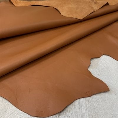 Lambskin Nappa Leather 11-12 SF. 2/3 Oz. Leather Brown