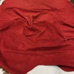 red Premium Garment Pig Grain Suede Leather 2 oz