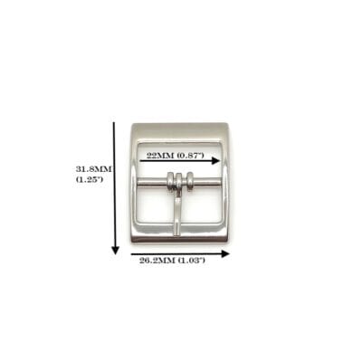 Y4004-Buckle Size 22MM 0.87″ | 22 mm Center Bar Buckles #Y4004-50pk/100pk