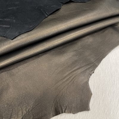Economy Lambskin Nappa Leather 2 oz Pearl Dark Olive