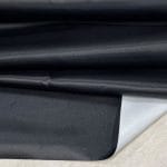 LUX-1001 Black Polyester Satin with Backing | 5 Yard