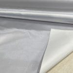 Lux-1009 Silver Polyester Satin with Backing | 5 Yard