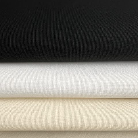 Midweight 100% cotton muslin, ideal for film production, costumes, set design, and dyeing. Available in Raw, White, and Black. Sold by 5 yards.