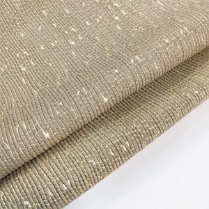 Punto Iggy Metallic Nubuck Cow Leather in Beige with Gold Foil