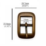 0.55″| 14mm Center Bar Buckles Y1018