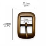 0.71″| 18mm Center Bar Buckles Y1018