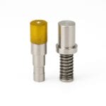 A_digital_photograph_displays_two_cylindrical_metal_die_setters_on_a_white_background Double Cap Rivets 6.5 x 5.5mm | 500 Sets- R0015.5