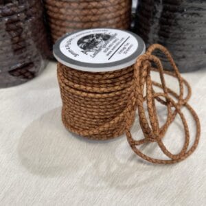 Braided Leather Cords 3mm Braided Leather Cords | 5 yds – 25 mt.
