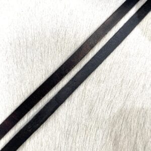 Flat Leather Cords 6mm 8mm Flat Veg Tanned Leather 39″ Straps | 5-25pk