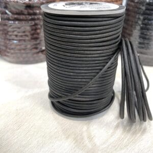 Round Leather Cords 3mm Round Veg-Tan Leather Cord | 50 Meters