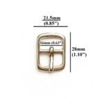 Y860016MM 0.63″ | 16mm Center Bar Buckle #Y8600-100pk